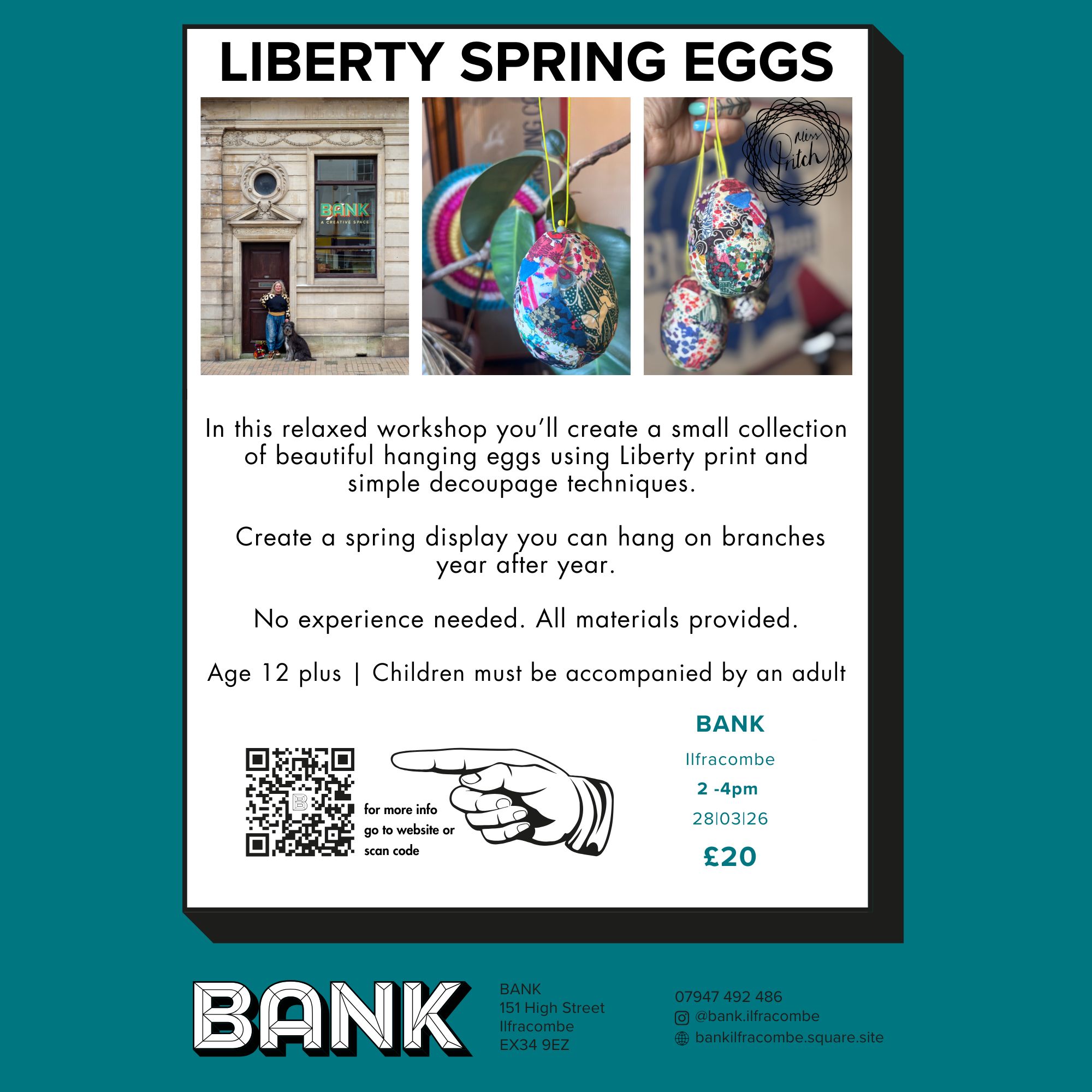 LIBERTY PRINT SPRING EGG WORKSHOP