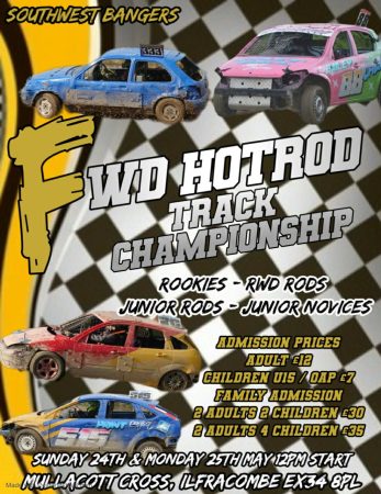 SUNDAY 24TH & MONDAY 25TH MAY 12PM START MULLACOTT CROSS, ILFRACOMBE EX34 8PL