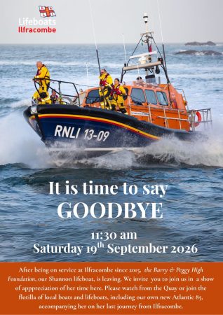 RNLI lifeboat departure